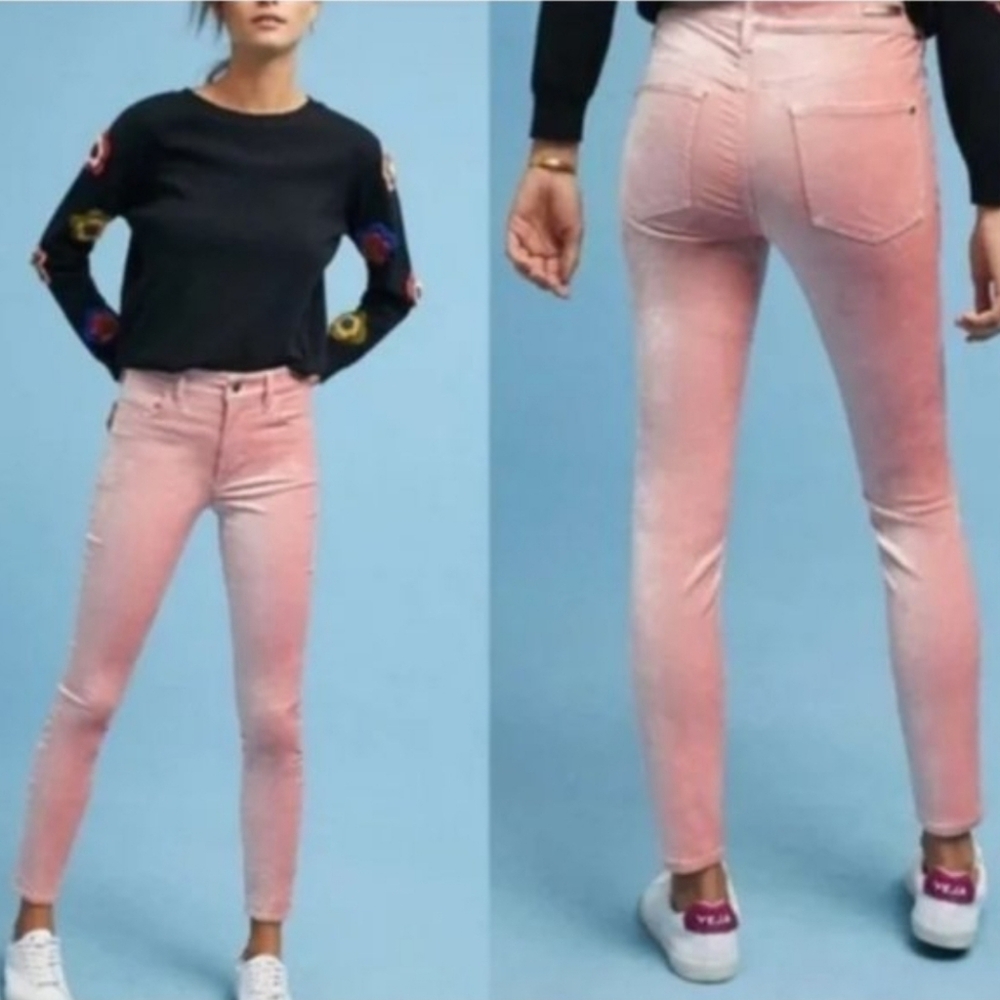 Pilcro & the Letter Press velvet Qkinny sz 29 excellent Preloved Condition